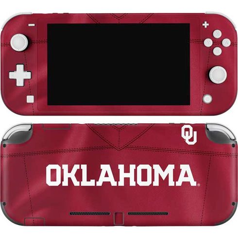 University of Oklahoma Red Jersey Nintendo Switch Lite Skin